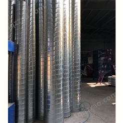 青岛威尔森低价处理内蒙古镀锌螺旋风管铁皮螺旋风管厂家
