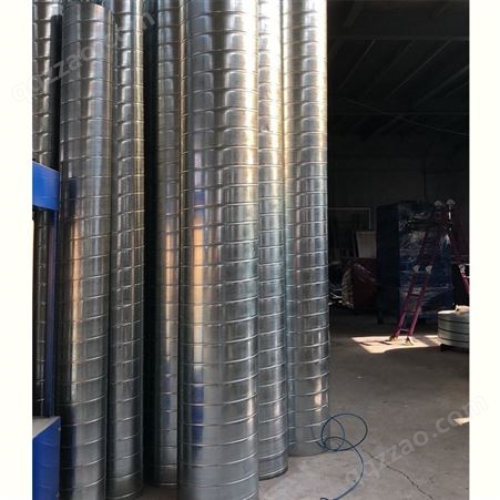 青岛威尔森专业生产淄博加工螺旋风管铁皮螺旋风管厂家