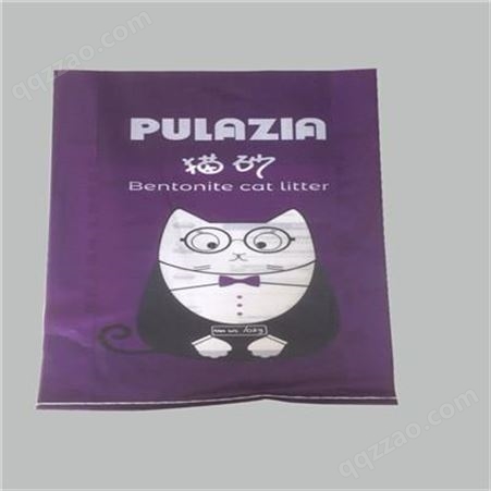 厂家批发塑料密封食品包装袋定制 宠物食品袋彩色彩印猫砂袋