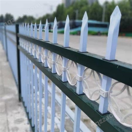 弯头锌钢护栏 贝安销售 学校锌钢隔离护栏 方管组装尖头护栏