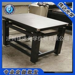 精密光学平台 沧州伟达厂家供应定做尺寸 优质不锈钢隔振面包板