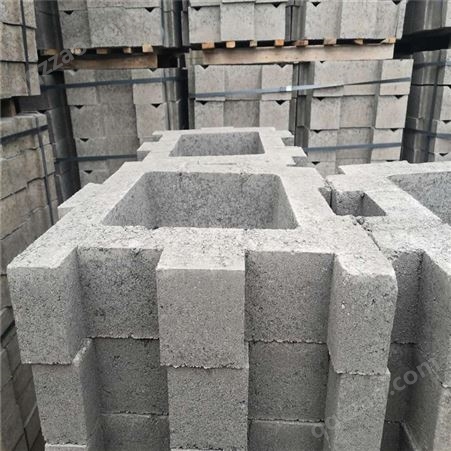河南舒布洛克400*300*150 河道挡土墙用砖 生态混凝土挡土墙 厂家质量保证