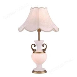 欧式西班牙云石台灯 LED全铜台灯 家用别墅卧室床头柜装饰台灯
