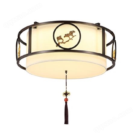 双庆新中式全铜吸顶灯禅意茶室吸顶灯中国风餐厅卧室书房全铜灯具