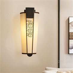 新中式全铜壁灯 客厅卧室楼梯创意过道壁灯 双庆酒店床头灯
