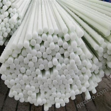 农用大棚果蔬育苗玻璃纤维杆高品质高韧白色实心纤维棒玻纤杆批发