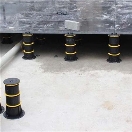 重庆石材水景增高架水池旱喷木塑地板支撑器空台水槽塑料龙骨支撑