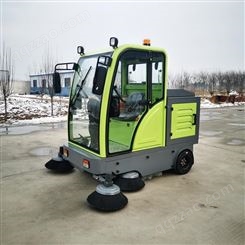 小型扫路车小区工厂车间电动扫地车 宏园洒水扫地机