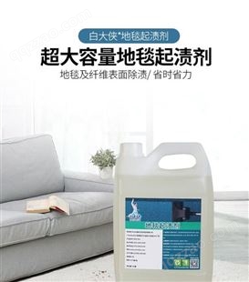 广东清洗剂生产厂家 中山白大侠4L地毯起渍剂,地毯清洁剂 地毯起泡剂清洁用品批发