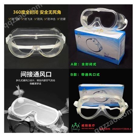 威阳 多功能防护眼镜生产 CE认证防护眼镜
