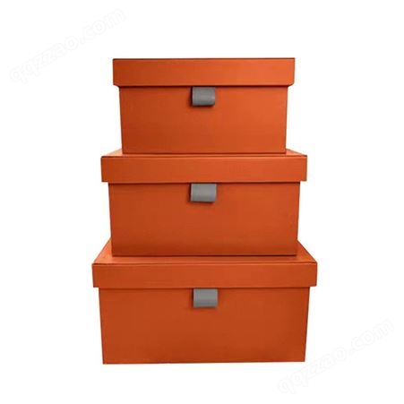 橙色木质皮革衣帽间首饰盒 源质量有保障
