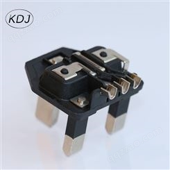 KDJ bs认证 二芯铜脚 地胶脚 英规插头 英规支架 不含有保险丝  雅登开关 欧式二芯铜脚插头