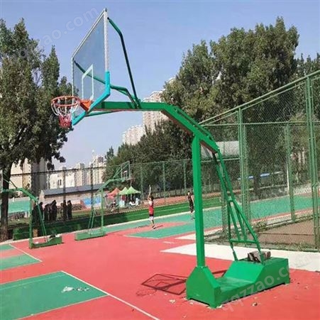 室外凹箱平箱篮球架 可移动标准篮球架 沧州冠龙体育 欢迎来电
