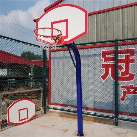 冠龙体育 儿童地埋圆管篮球架 室外地埋圆管篮球架