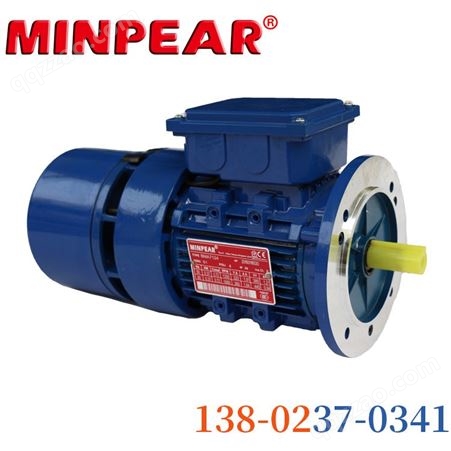 沃澜供应 MINPEAR电磁制动三相异步电动机 YEJ90L-4 1.5KW刹车电机