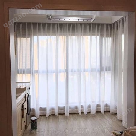 别墅窗帘 廊坊自动窗帘 定做窗帘设计安装