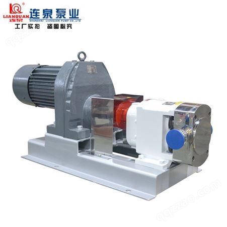 上海连泉质保 LQ3A-30 变频无极调速食品级转子泵 凸轮泵 卫生级
