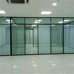 黄岛玻璃隔断 单层玻璃隔断 双层玻璃隔断性价比