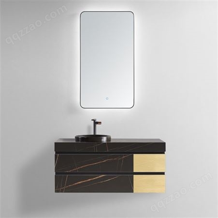 工厂定制不锈钢智能镜卫浴镜镜框包边现代简约超窄拉丝黑边框定制