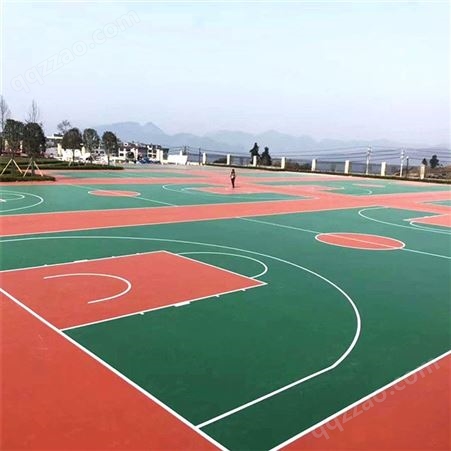 郑州硅pu球场施工 硅pu塑胶球场 篮球场硅pu球场材料厂家