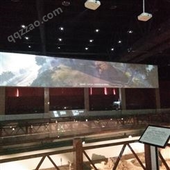 弧幕环幕投影机拼接融合 3D全息宴会厅 裸眼3D地面互动投影