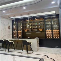 餐边柜客厅 展示柜玻璃门红酒柜 靠墙现代简约家装酒柜装修样品