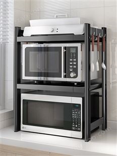 厨房置物架微波炉烤箱架子电饭煲台面收纳支架家用桌面多功能放锅
