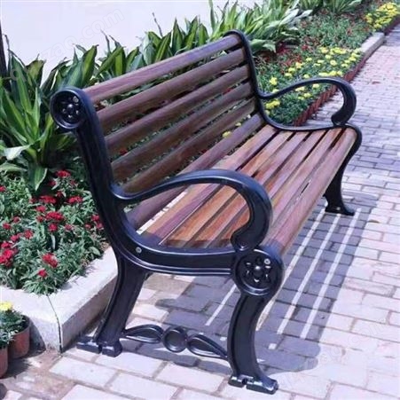 按需供应 室外公园椅 社区庭院小区休闲铁艺长排椅 公园庭院排椅 优良选材