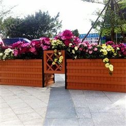 铝合金花箱 组合户外花槽 长方形护栏马路花坛造型 道路室外花盆