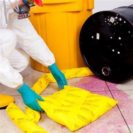 西斯贝尔 SCP001 黄色化学品吸附棉枕 化学品吸附棉