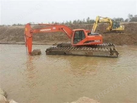 沼泽地挖掘机出租 六安水上挖机出租服务