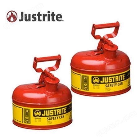 7110100ZJUSTRITE安全罐 7110100Z 杰斯瑞特红色4升钢制罐