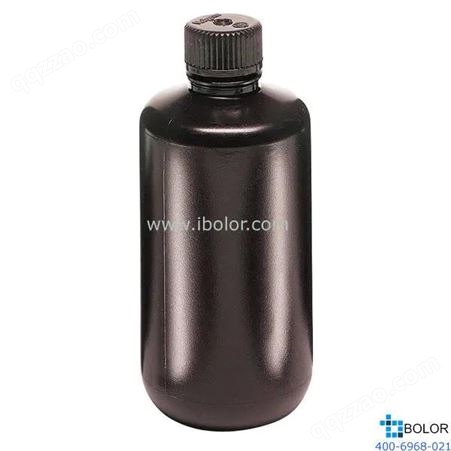 Nalgene琥珀色窄口瓶，2004-0032 容量1000mL HDPE材质 NALGENE/耐洁