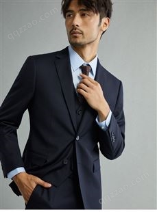 东城区西服定制男套装商务修身西服英伦风蓝灰色