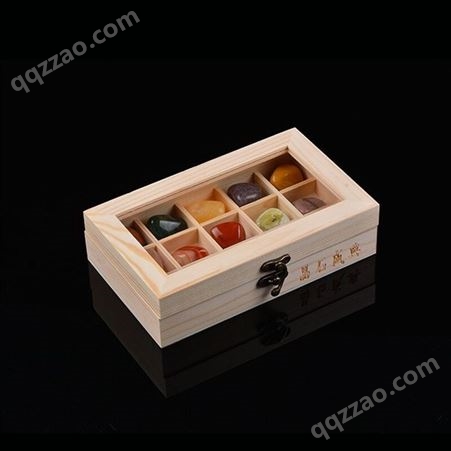 石光纪：15种天然随型水晶宝石盒 中英文品名单矿物晶体奇石套装公司礼品