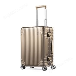 现货铝镁合金新款商务拉杆箱旅行箱员工福利万向轮行李箱