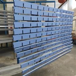 蓝色铝格栅150x150铝格栅天花佛山工厂定制