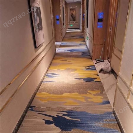 重庆新中式宾馆尼龙印花地毯