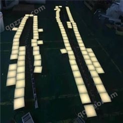发光地砖 led弧形灯砖 埋地灯条 安装效果，施工案例图