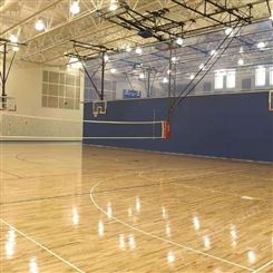 耐磨运动木地板中小学篮球馆包施工体育羽毛球馆单龙骨B级佰速