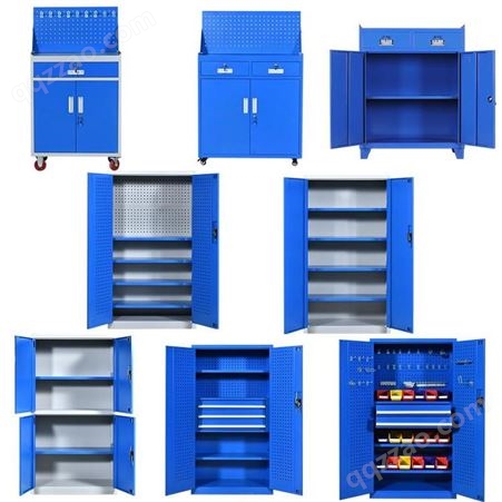 万蓝车间重型工具柜钢制加厚五金储物柜可移动铁皮维修柜