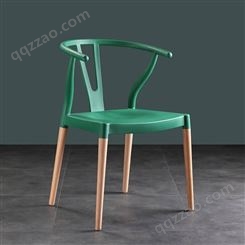 江西家具城绿色椅子 户外塑料椅 户外椅 餐椅家具厂家