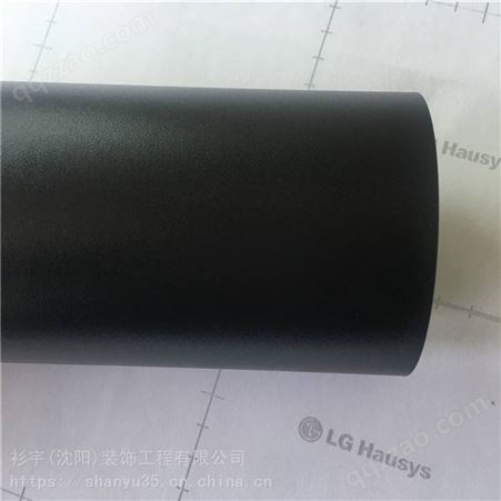 韩国LG Hausys装饰贴膜进口BENIF室外波音软片单色膜US002黑色抗紫外线