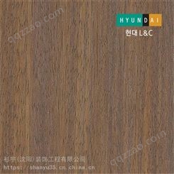 韩国进口自粘木纹膜Hyundai装饰贴膜BODAQ铂多W014暗纹影木檵木纹